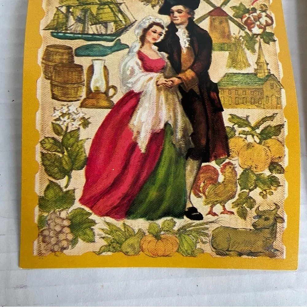 Life Liberty and the Pursuit of Happiness Patriotic Vintage Postcard Made In USA